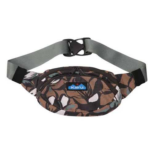 KAVU Canvas Spectator Fanny Pack FLORAL MURAL