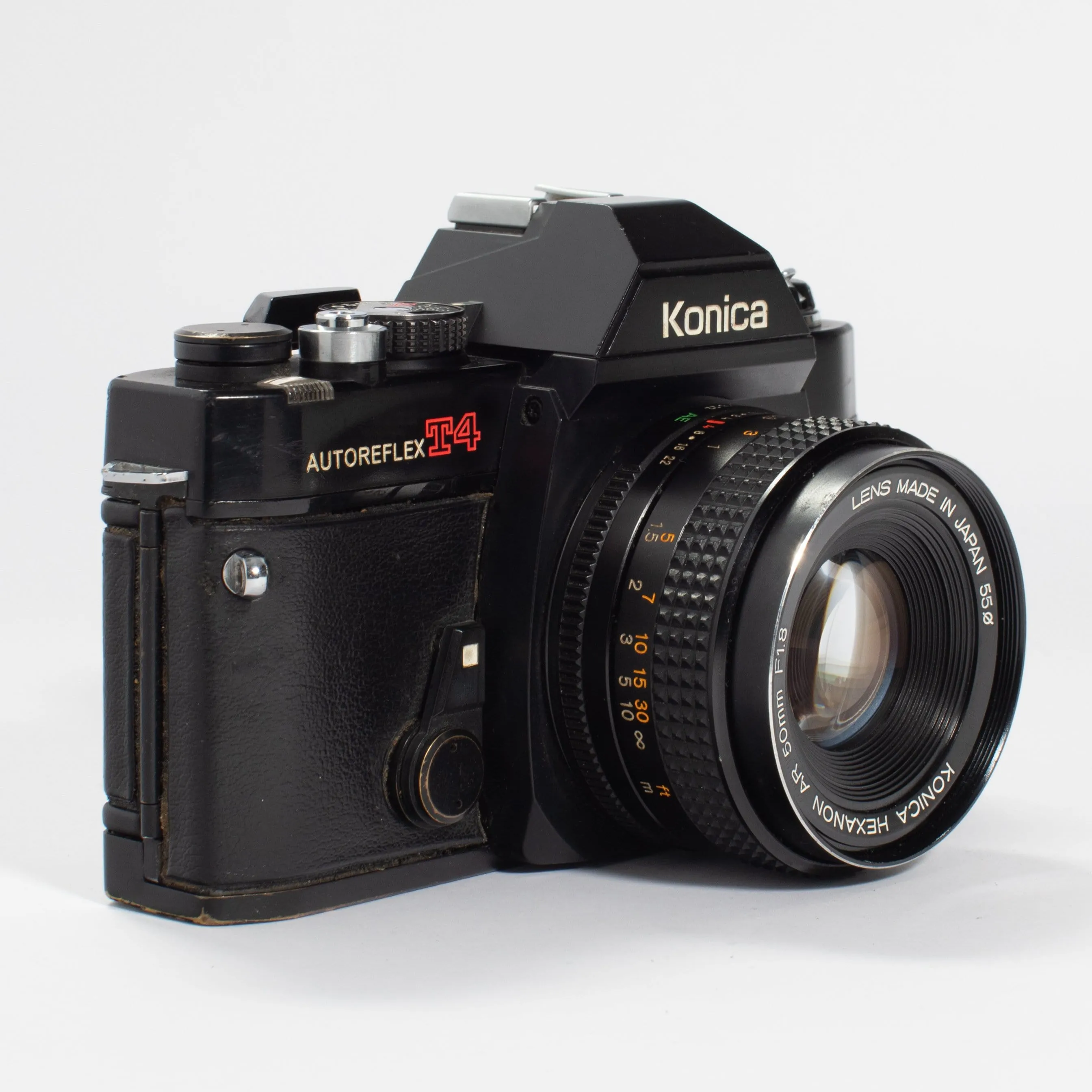 Konica Autoreflex T4 with 50mm f/1.8 & 28mm f/3.5 KIT