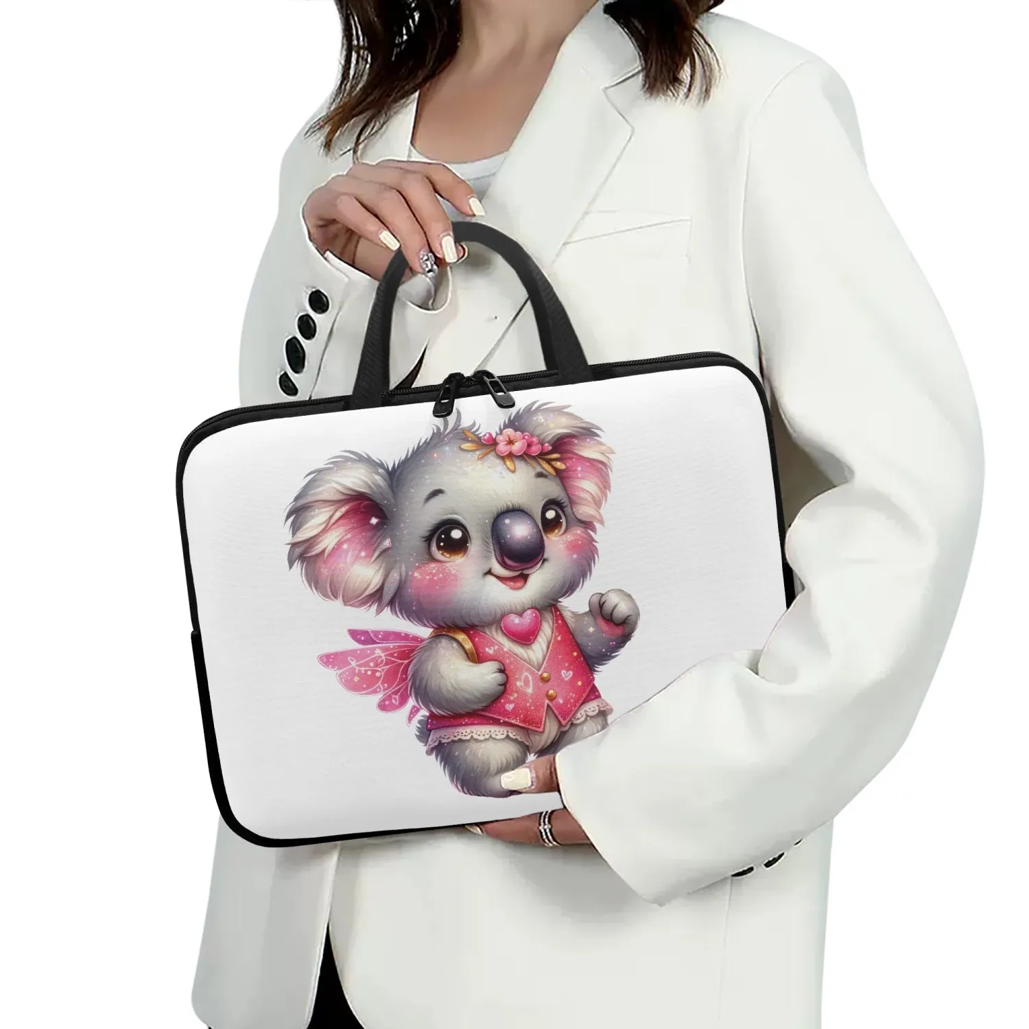 Laptop Sleeve with Handles - Australian Animals - Koala Fairy