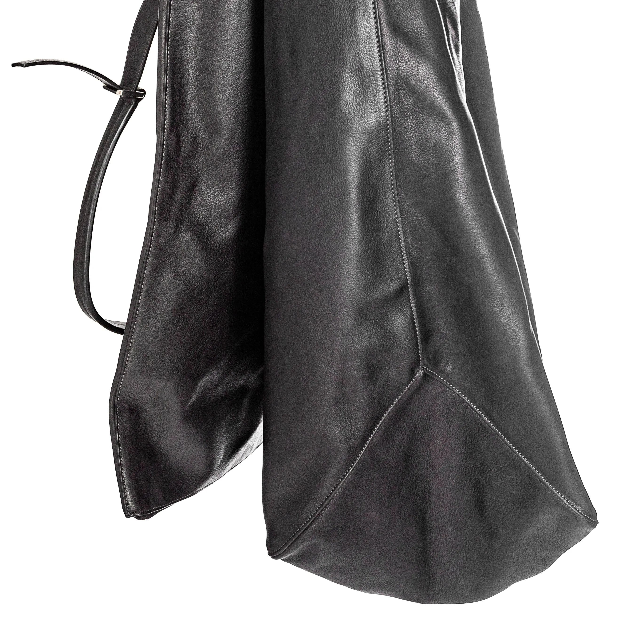 Larry Degrade Metallic Gradient and Black Leather Mega Duffle