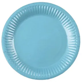 Light Blue Plates - Lunch 20 Pkt