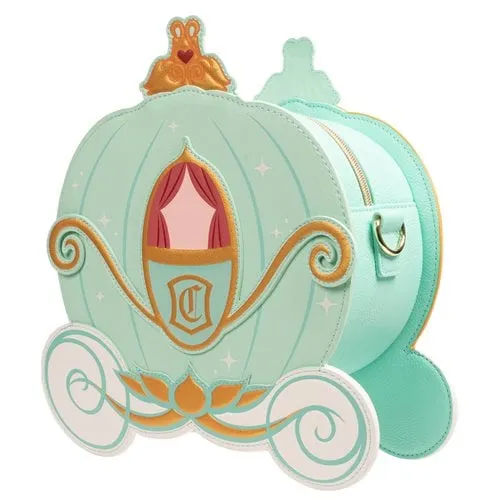 Loungefly Cinderella Reversible Pumpkin Carriage Crossbody Purse - Entertainment Earth Exclusive