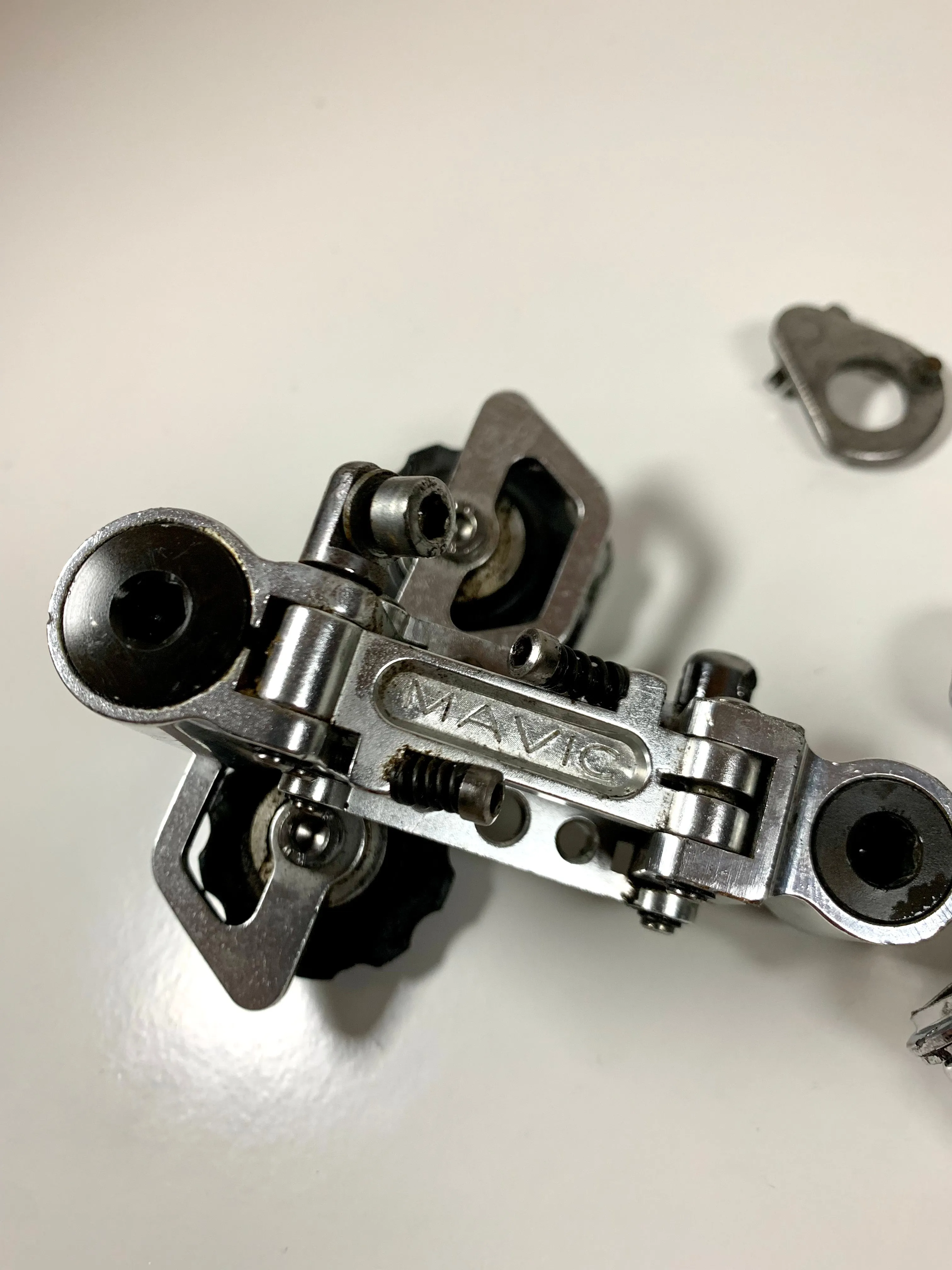 Mavic 801 rear derailleur first generation and Mavic 820 downtube shifters