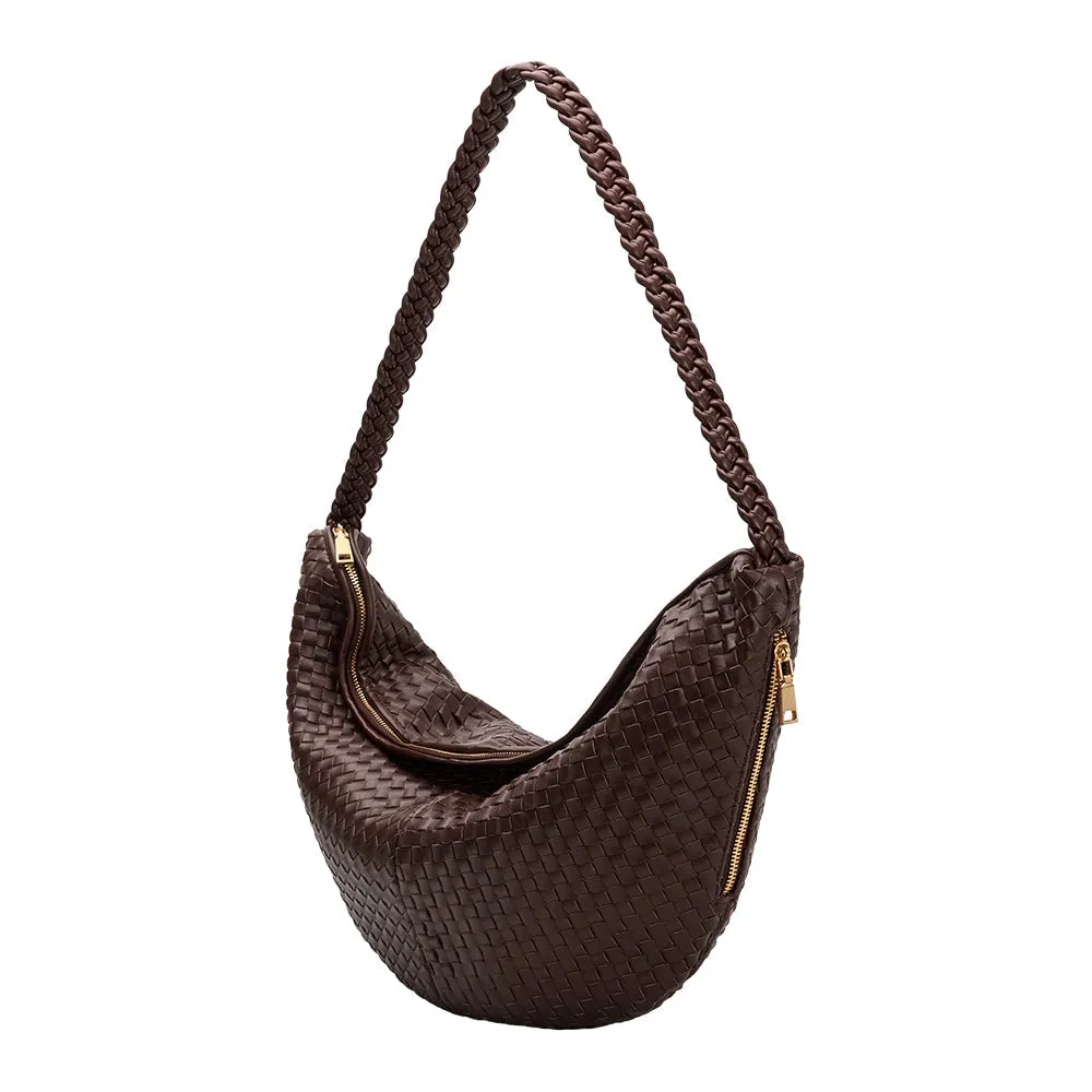 Melie Bianco - Raquel XL Shoulder Bag - Espresso