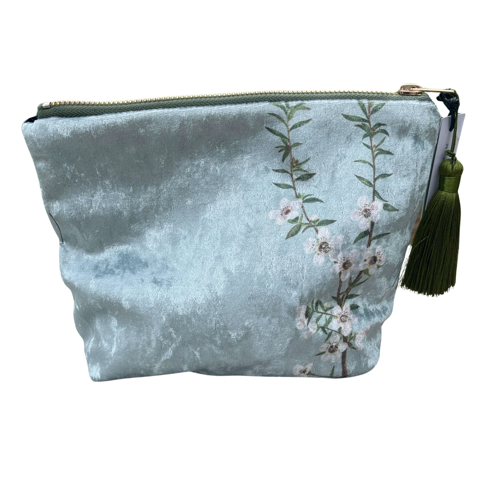 Mānuka Flower Velvet Cosmetic Bag