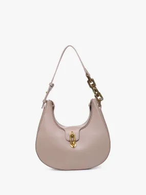 Mocha Chain Link Shoulder Bag