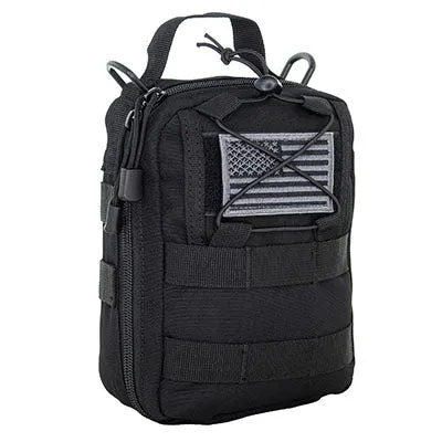 Molle Bleeding Control Bag, 6.5" x 3" x 8", Black