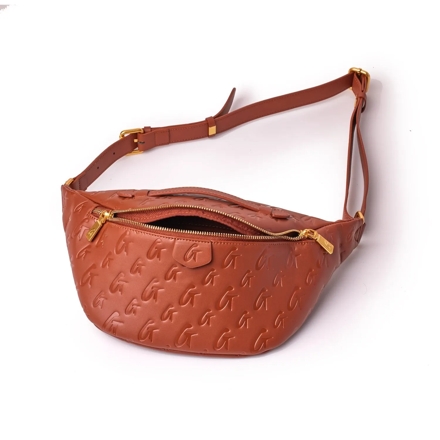 MONOGRAM FANNY PACK - BROWN