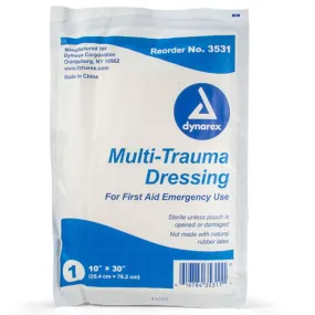 Multi-Trauma Gauze Dressing, Sterile 10" x 30"