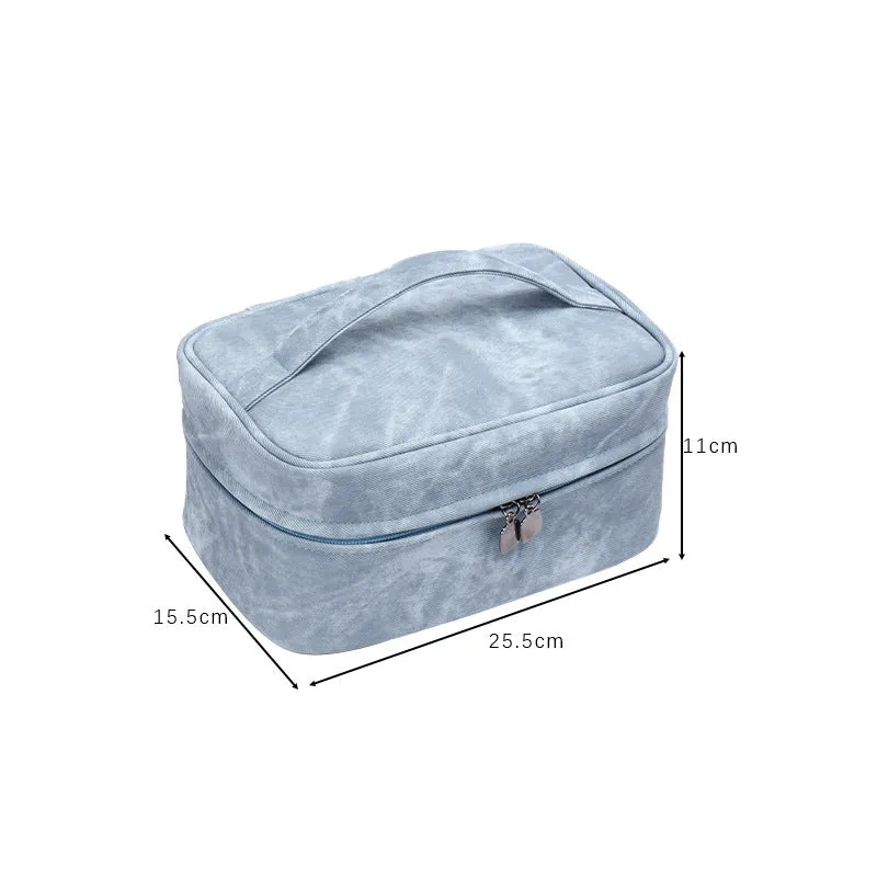 Multifunctional cosmetic bag, large capacity, high-end sense, ins-style travel, high-looking, portable toiletry cosmetics storage bag