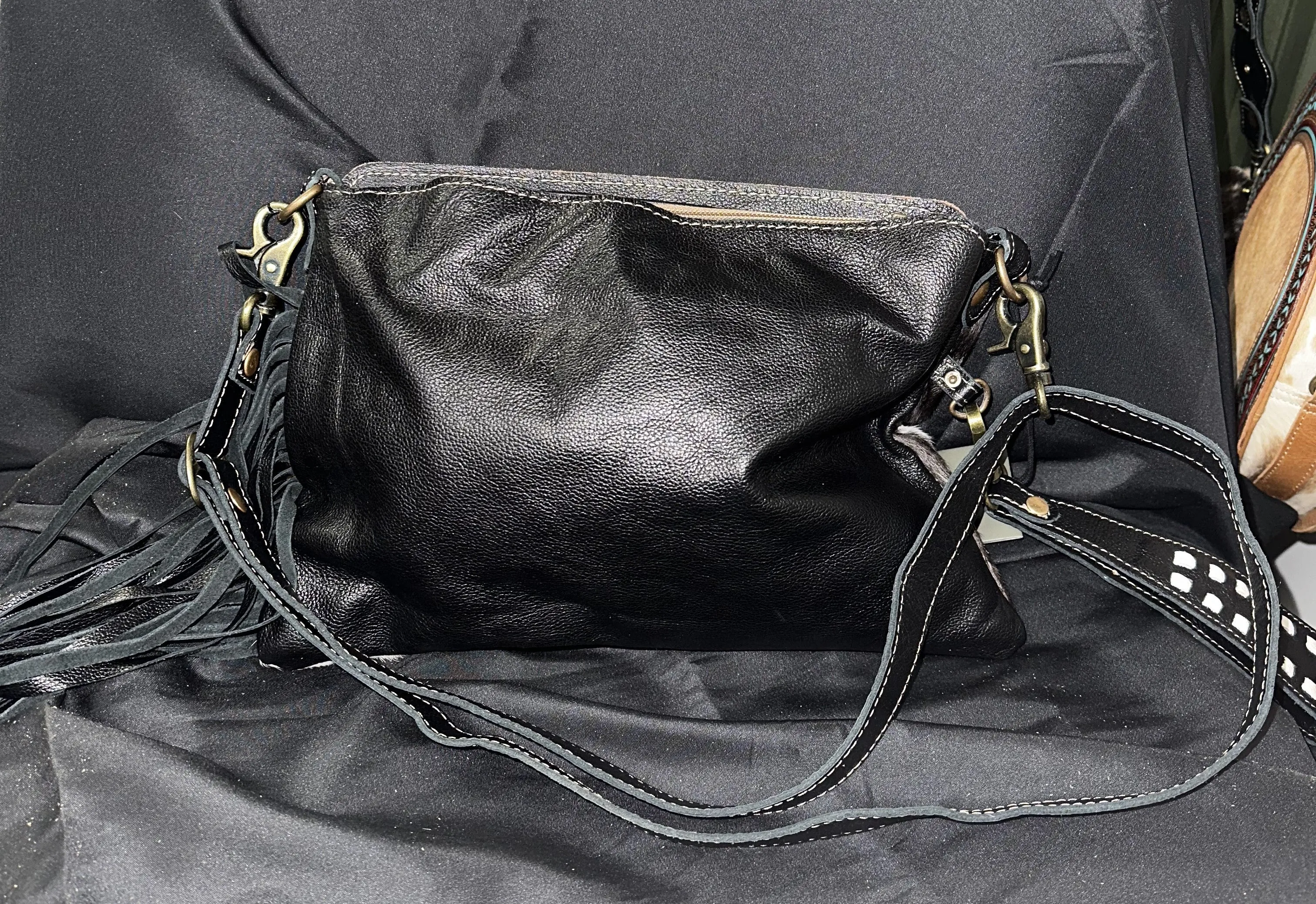 Myra Bag: "CISCO LEATHER & HAIR-ON BAG"