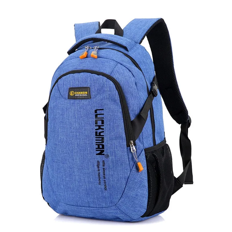 New Fashion Men's Backpack Bag Male Polyester Laptop Backpack Computer Bags high school student college students bag male