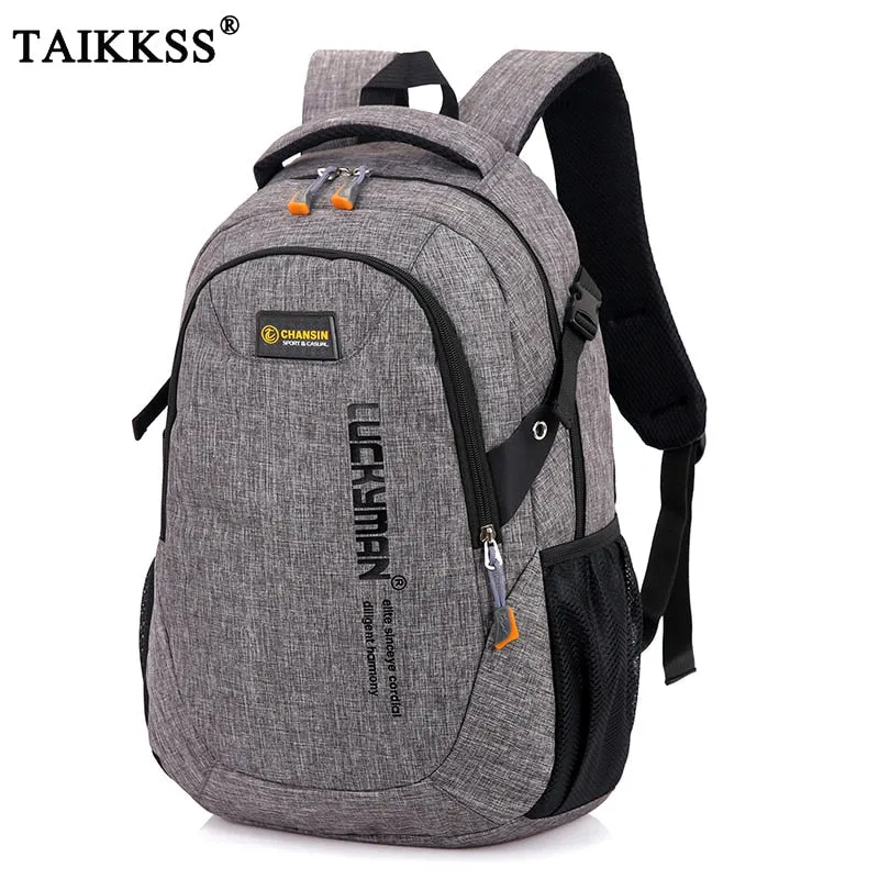 New Fashion Men's Backpack Bag Male Polyester Laptop Backpack Computer Bags high school student college students bag male