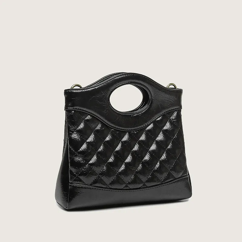 New Light Luxury High-Quality Niche Bucket Bag Fashionable and Versatile Crossbody Bag Diamond Chain Bag