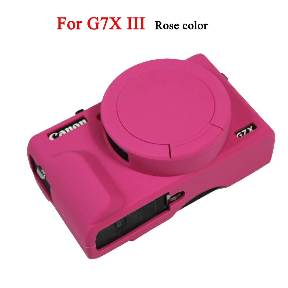 Nice Camera Video Bag For Canon G7XII G7X II G7X mark 3 G7X III G5X II Silicone Case Rubber Camera case Protective Cover Skin