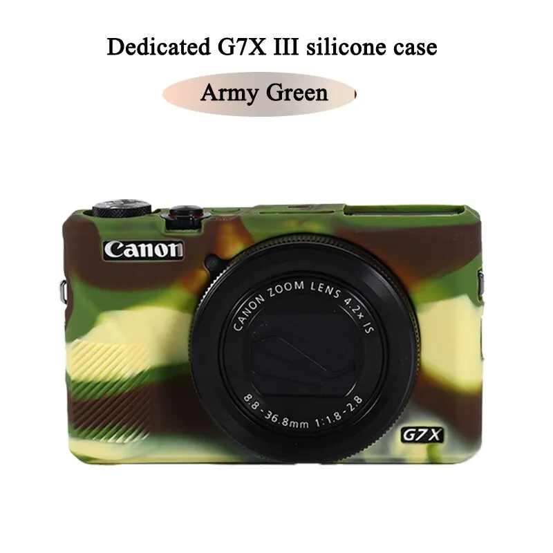 Nice Camera Video Bag For Canon G7XII G7X II G7X mark 3 G7X III G5X II Silicone Case Rubber Camera case Protective Cover Skin