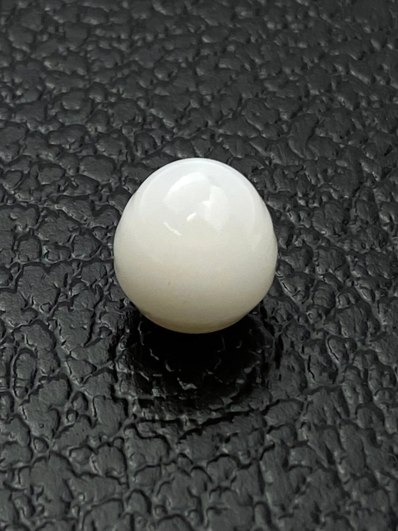 No.09 100% Natural Tridacna Pearl white Clam Pearl, 12.415 carat, 11.55mm x 12.43mm