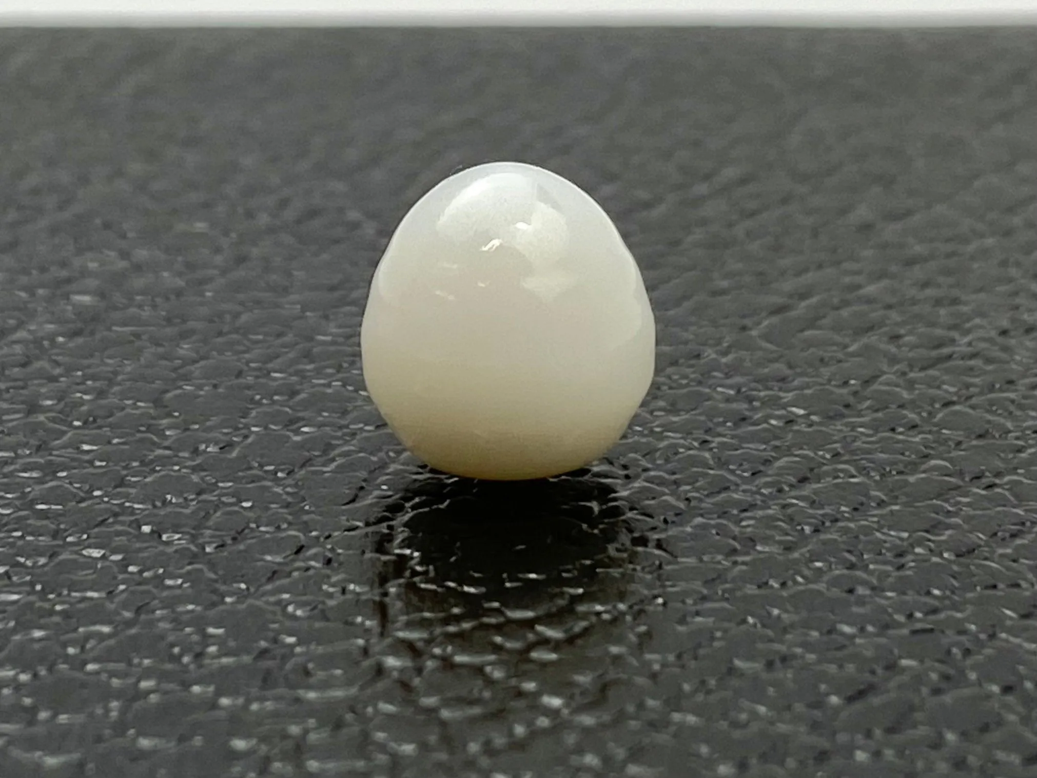 No.09 100% Natural Tridacna Pearl white Clam Pearl, 12.415 carat, 11.55mm x 12.43mm