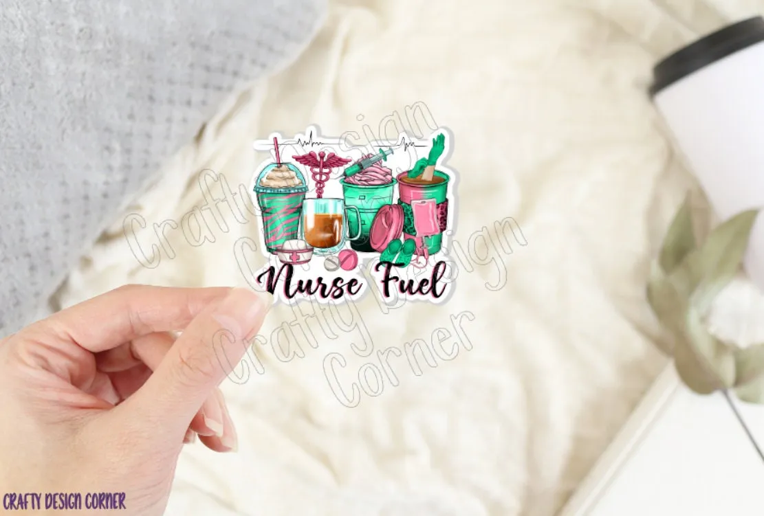 Nurse Fuel Sticker, Medical STICKER, Cute Medical Design Sticker, Nurse Laptop sticker, Nurse Sticker, Cute medical nurse sticker