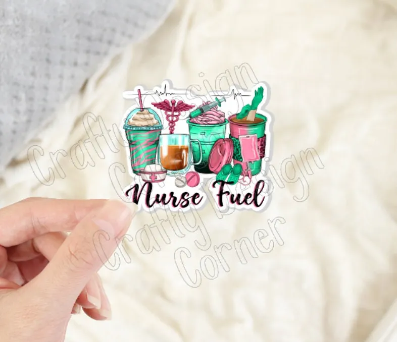 Nurse Fuel Sticker, Medical STICKER, Cute Medical Design Sticker, Nurse Laptop sticker, Nurse Sticker, Cute medical nurse sticker