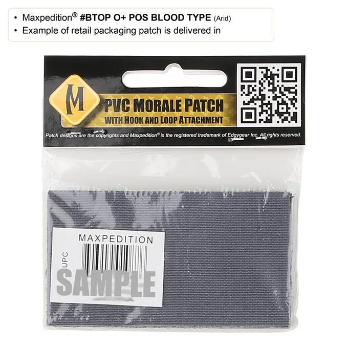 O  Blood Type Morale Patch