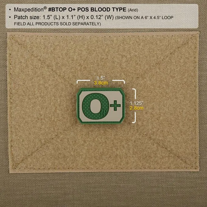 O  Blood Type Morale Patch