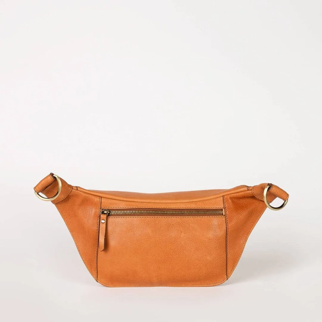 O My Bag | Leather Bag Drew Bum Bag - Wild Oak Soft Grain (two straps)