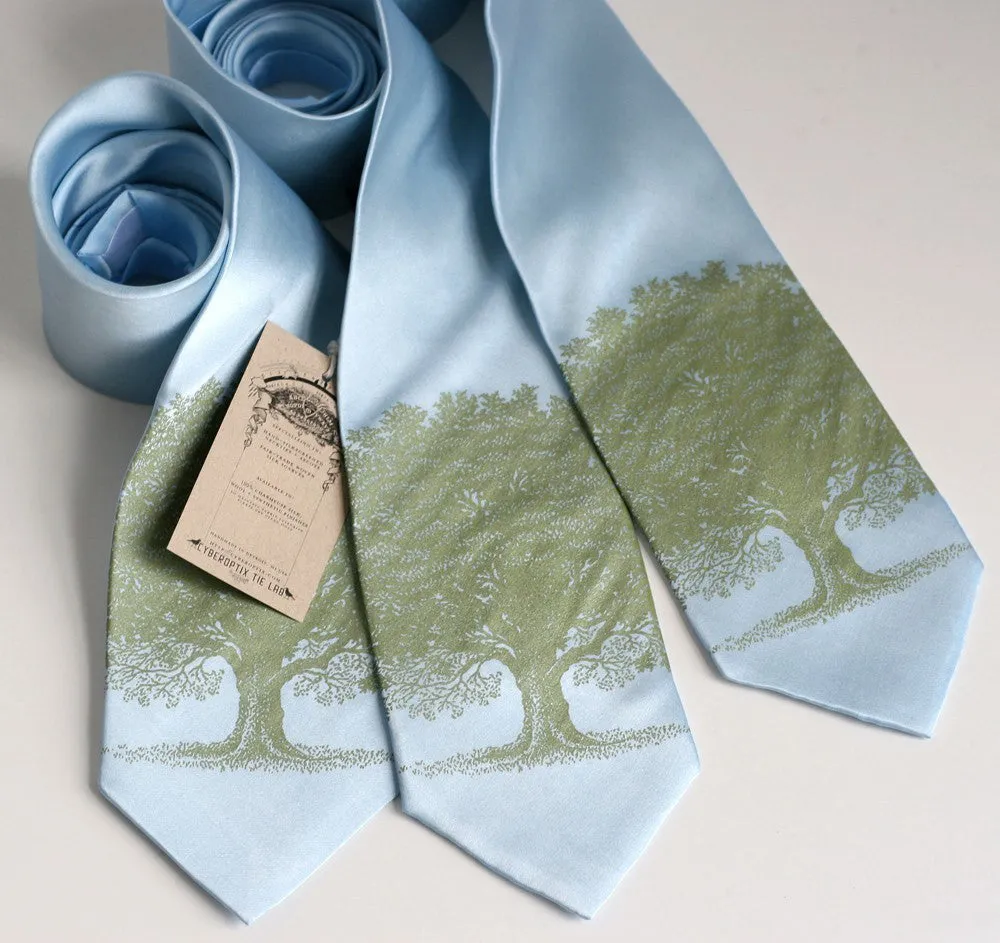 Oak Tree Necktie, Tree Silhouette Tie