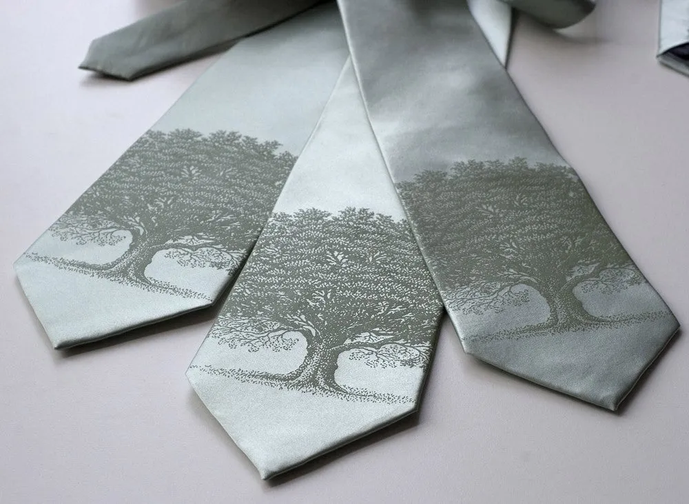 Oak Tree Necktie, Tree Silhouette Tie