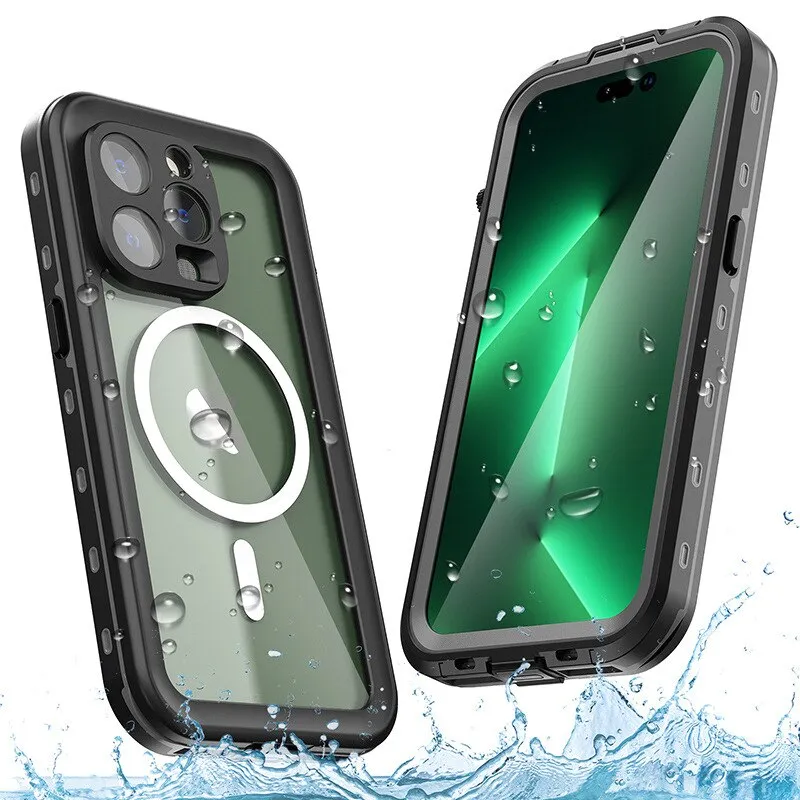 Outdoor Swimming Shockproof Waterproof Magnetic Phone Case For iPhone