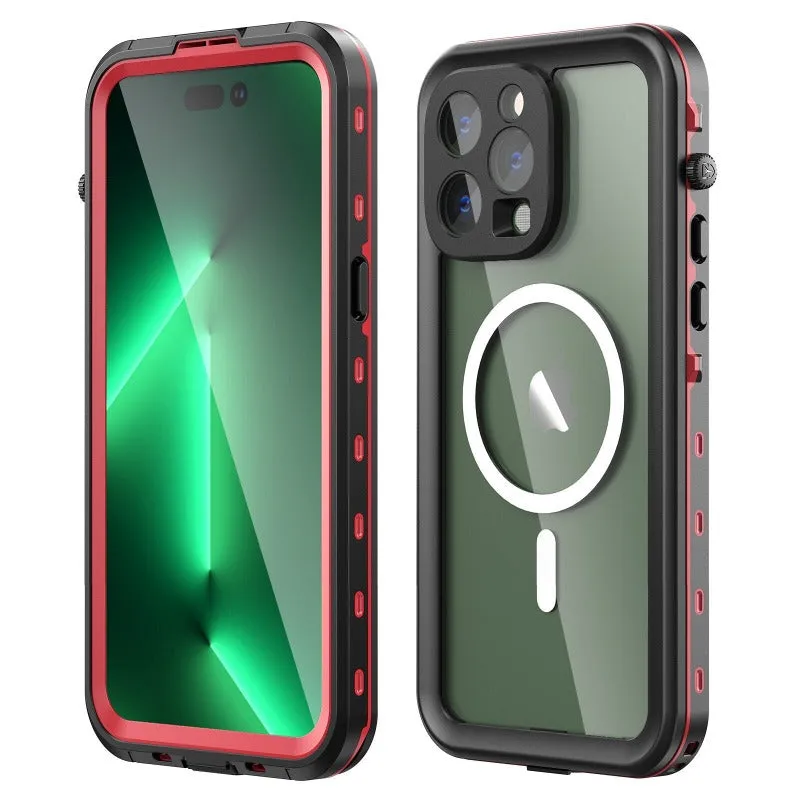 Outdoor Swimming Shockproof Waterproof Magnetic Phone Case For iPhone