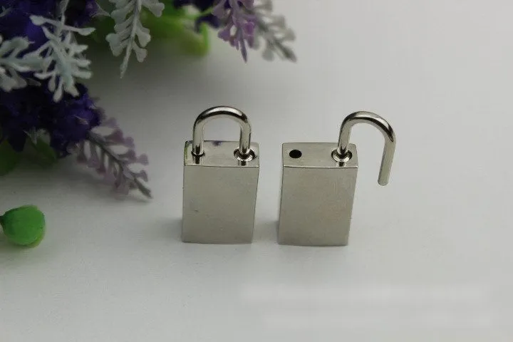 Padlock Bag Hardware Rectangle Gold Silver Gunmetal Bronze 1/20 pcs Handmade Purse Handbag Making Metal Bulk Wholesale Accessories Supplies