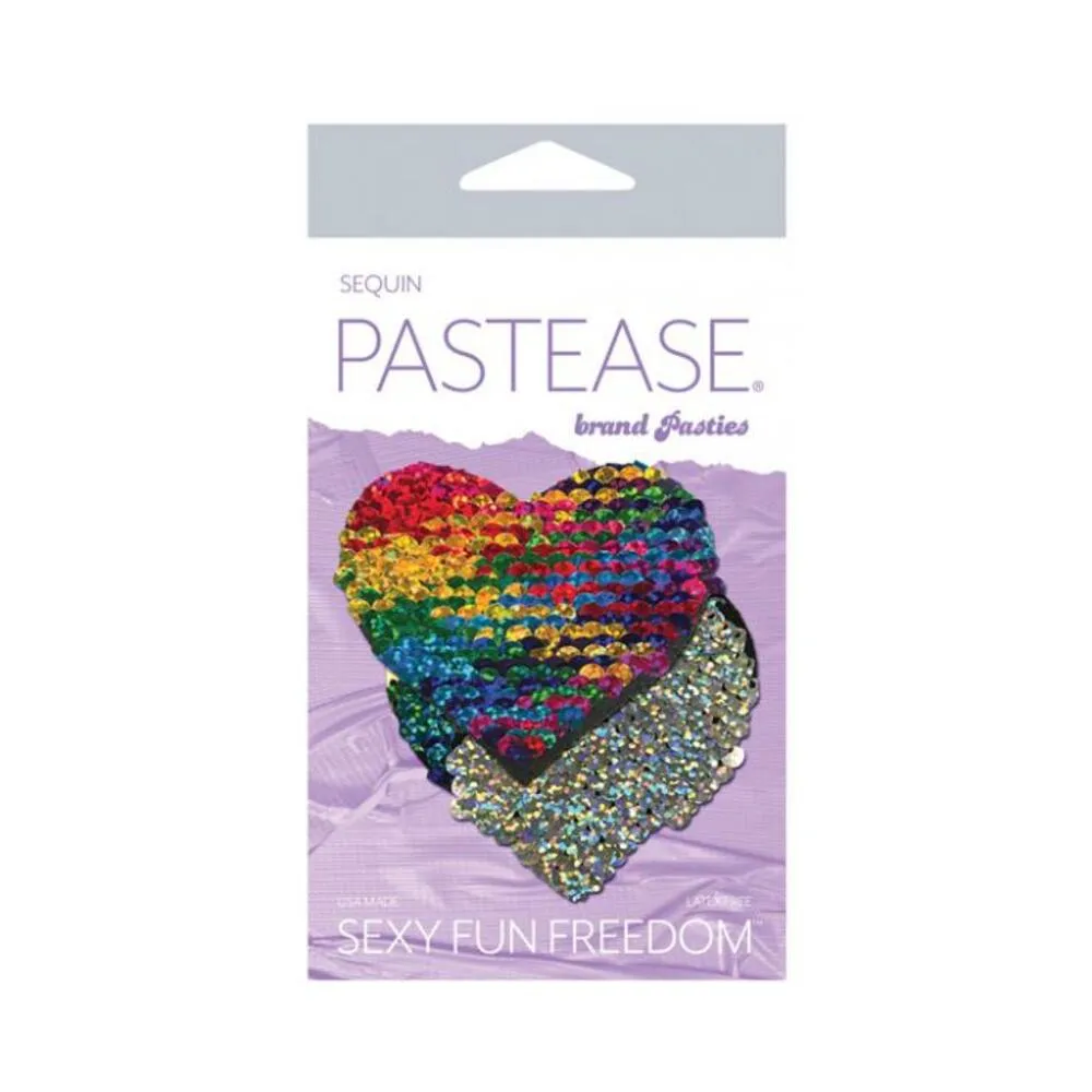 Pastease Color Changing Flip Sequins Heart Rainbow O/S