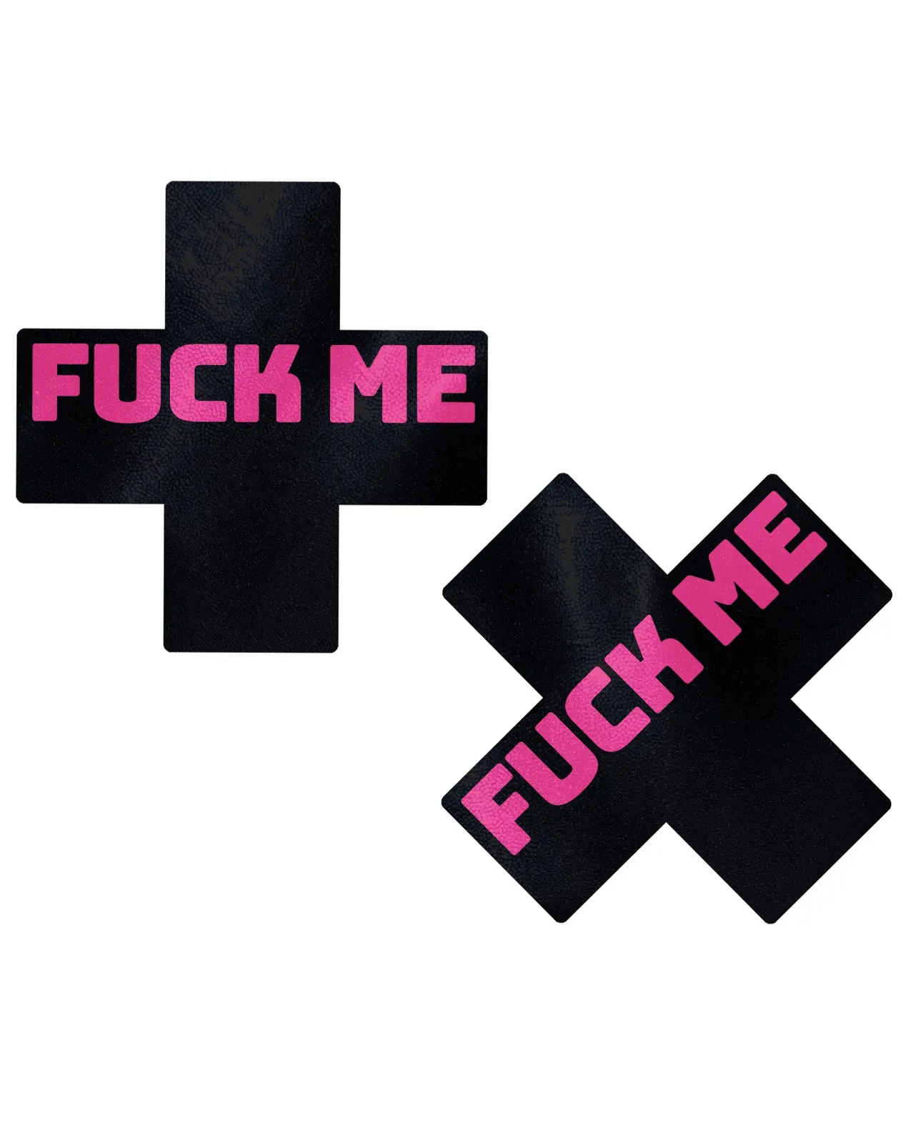 Pastease Fuck Me Plus - Black/Pink O/S