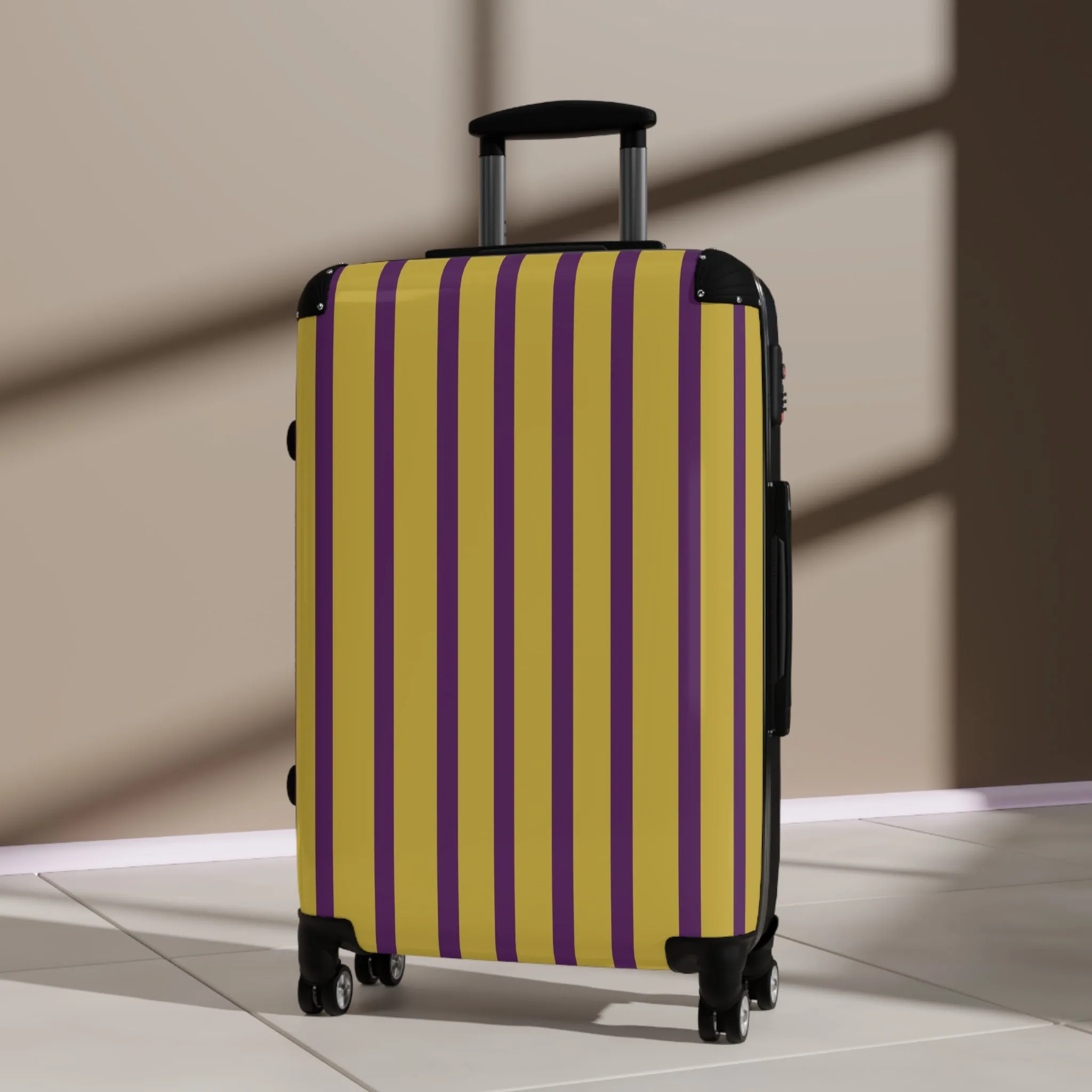 Purple & Gold Traveler Suitcase