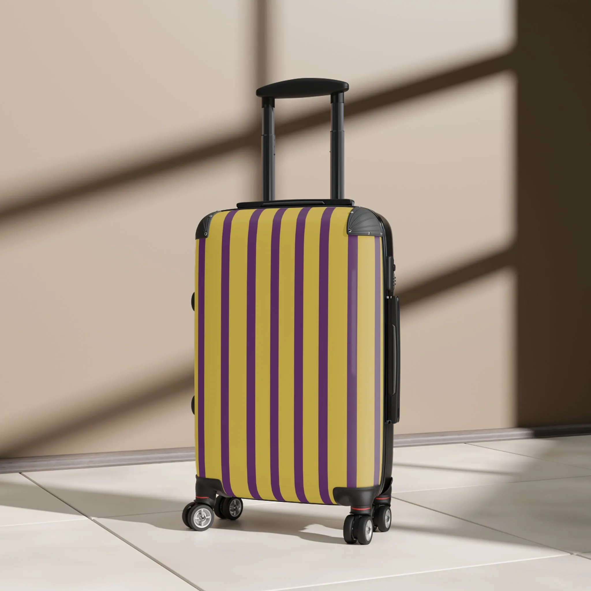 Purple & Gold Traveler Suitcase