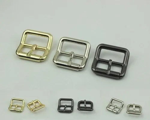 Purse Strap Slider Bag Hardware Metal Rectangle Double Loop Slide Buckle Adjuster Keeper Ring 32mm 1 1/4" Gold Silver 2/20pcs DIY Supplies