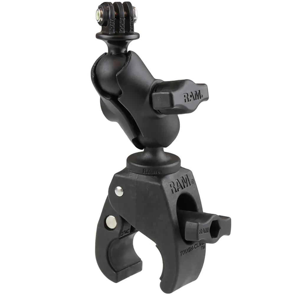 RAM Mount Small Tough-Claw Base w/Short Double Socket Arm  GoPro/Action Camera Mount [RAM-B-400-A-GOP1U]