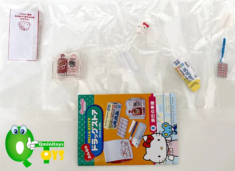 Rare 2013 Re-Ment Hello Kitty Everyone's Drug Store Full Set of 8 pcs <Free Shipping>