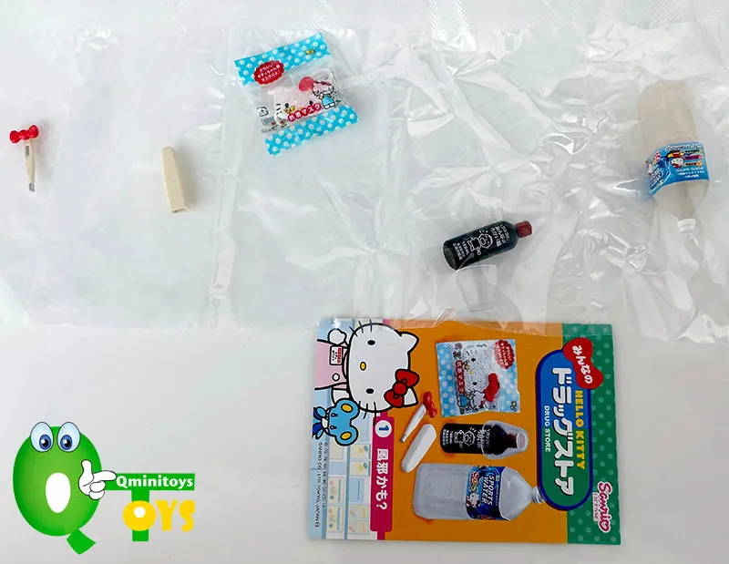 Rare 2013 Re-Ment Hello Kitty Everyone's Drug Store Full Set of 8 pcs <Free Shipping>