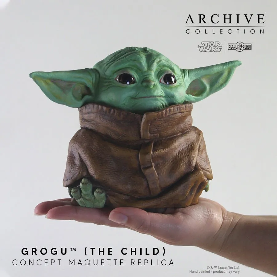 Regal Robot Star Wars The Mandalorian Grogu (The Child) Concept Maquette Dual Signature Edition