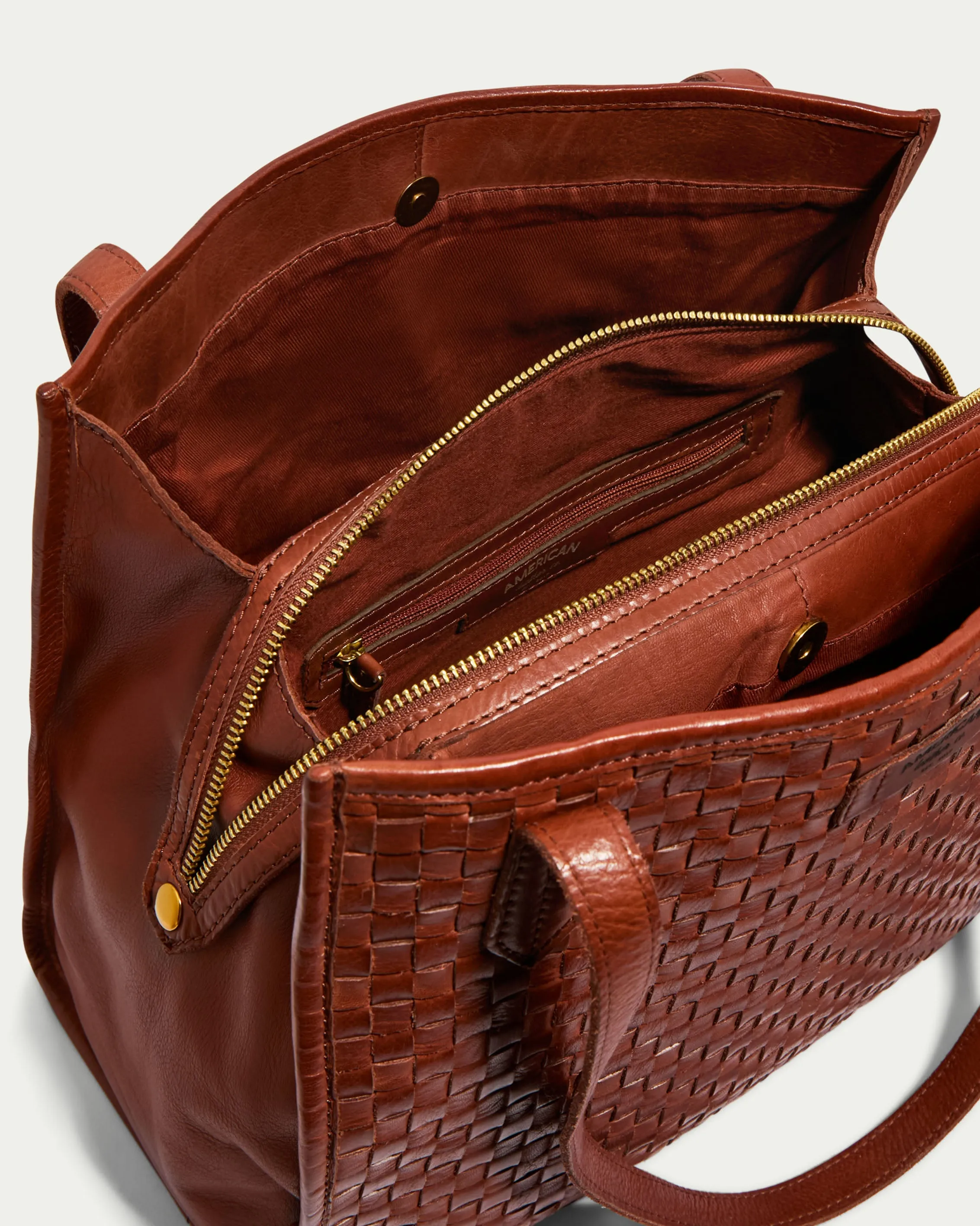 Sandy Woven Triple Entry Satchel