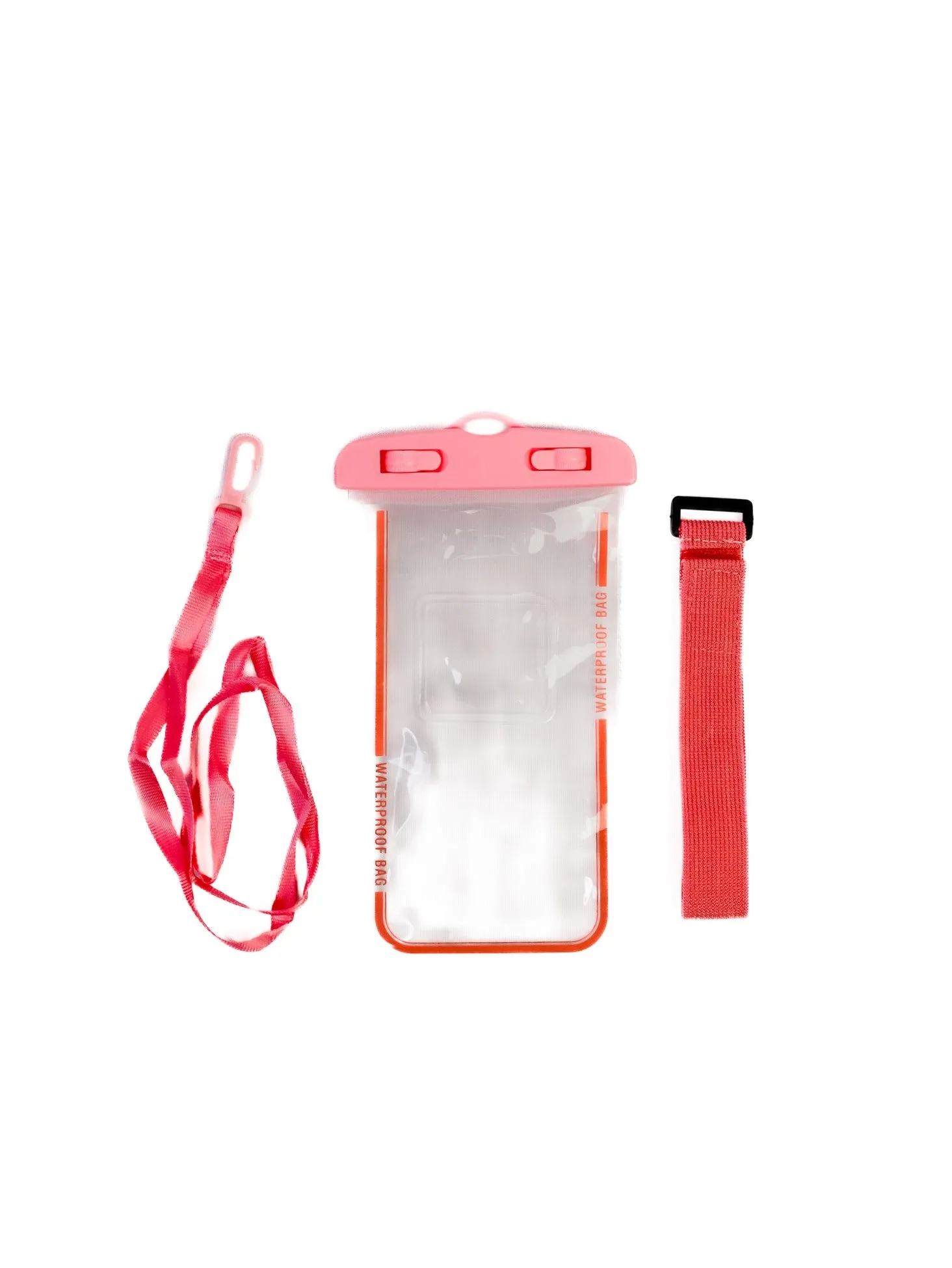 Seven Seas Waterproof Underwater Phone Bag with Wrist Strap in Pink