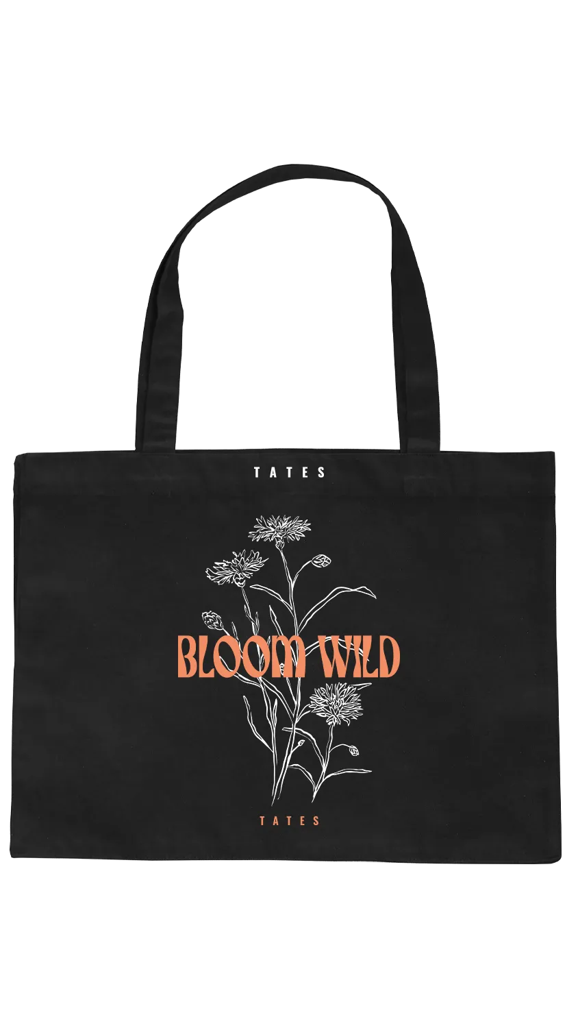 Shopping bag mit "Bloom wild" Motiv