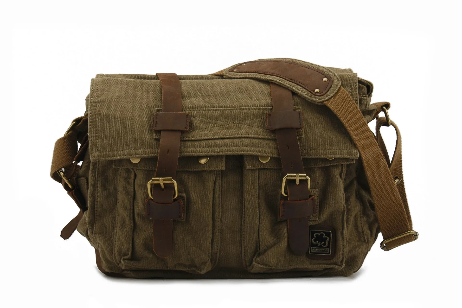 Simple Canvas Men's Bag Single Shoulder Crossbody Outdoor Casual Messenger Bag