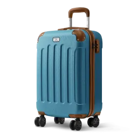 Skywander 20" Cabin Suitcase in Blue & Brown