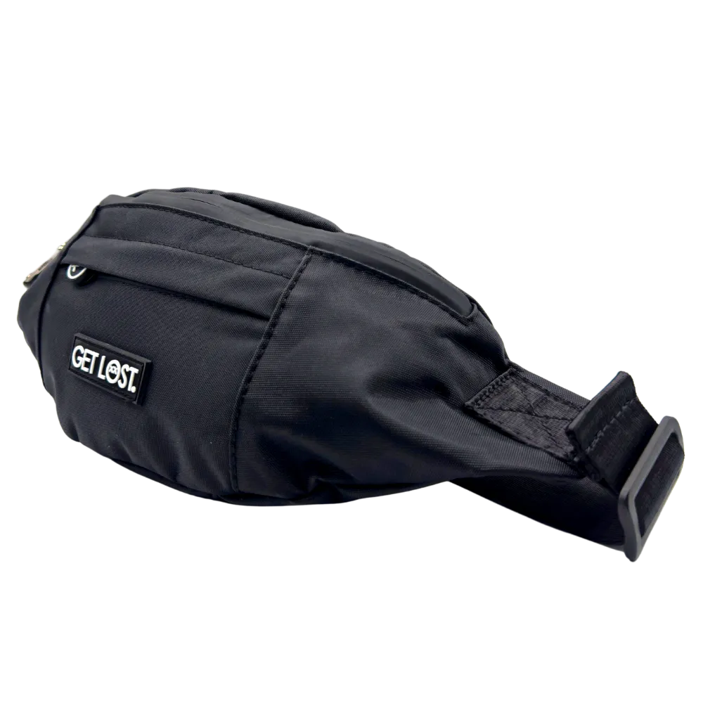 Smell-Proof Premium Fanny Pack by GET LOST - Black