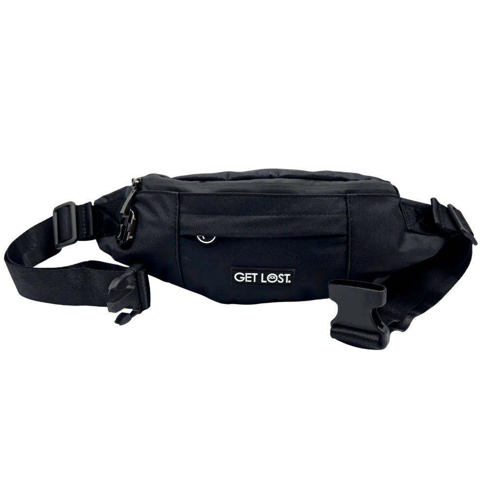 Smell-Proof Premium Fanny Pack by GET LOST - Black