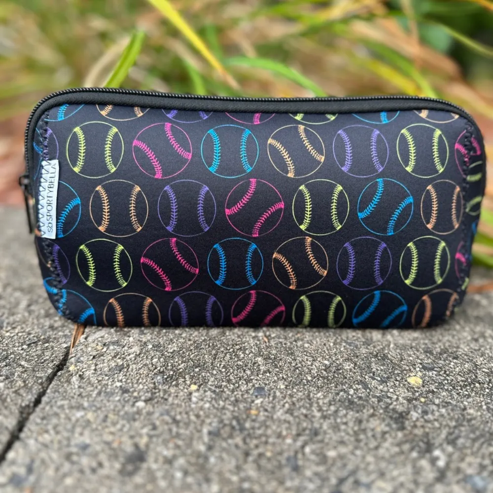 Softball Cosmetic Bag