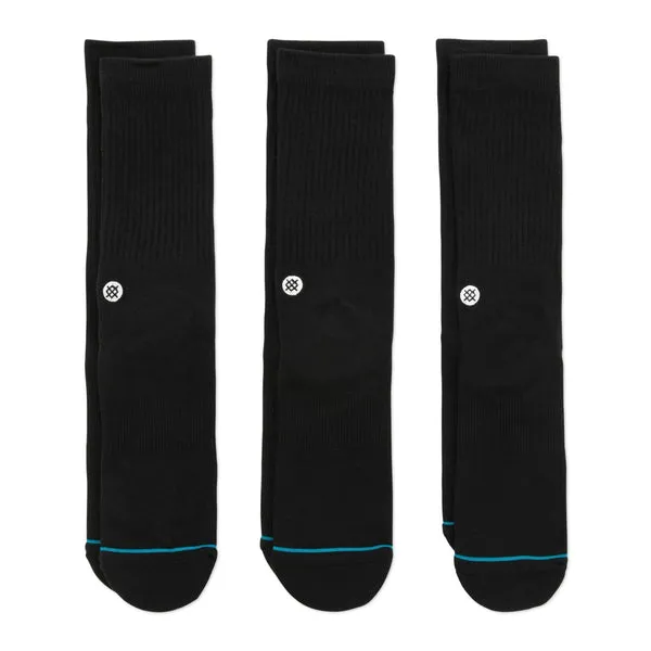 Stance Icon 3 Pack Socks - Black